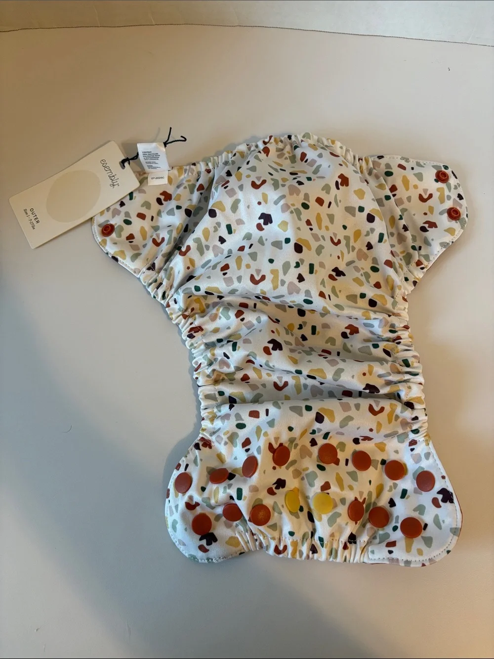 Waterproof Esembly Rust Orange Reusable Cloth Diaper Cover NWT